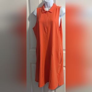 Puma golf cruise dress Hot Coral Sz: L NWT
